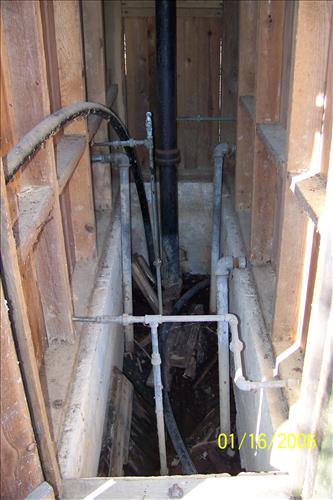 Rehabilitation of Camp 2 Ball Field Latrine at Prince William Forest Park in June 2009