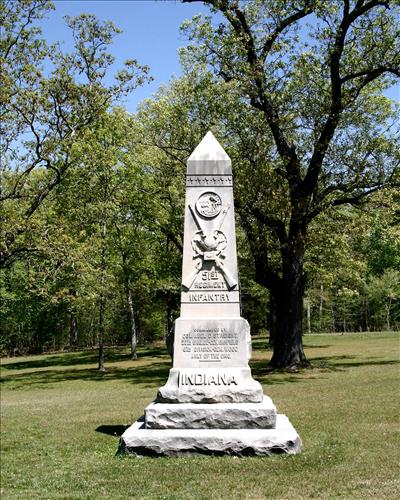 51st Indiana Infantry Monument at Shiloh National Military Park in May 2004