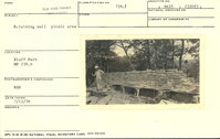 Retaining wall near picnic area at Doughton Park