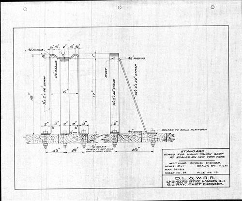 00019.BM--Standard iron parts--Hoboken Terminal