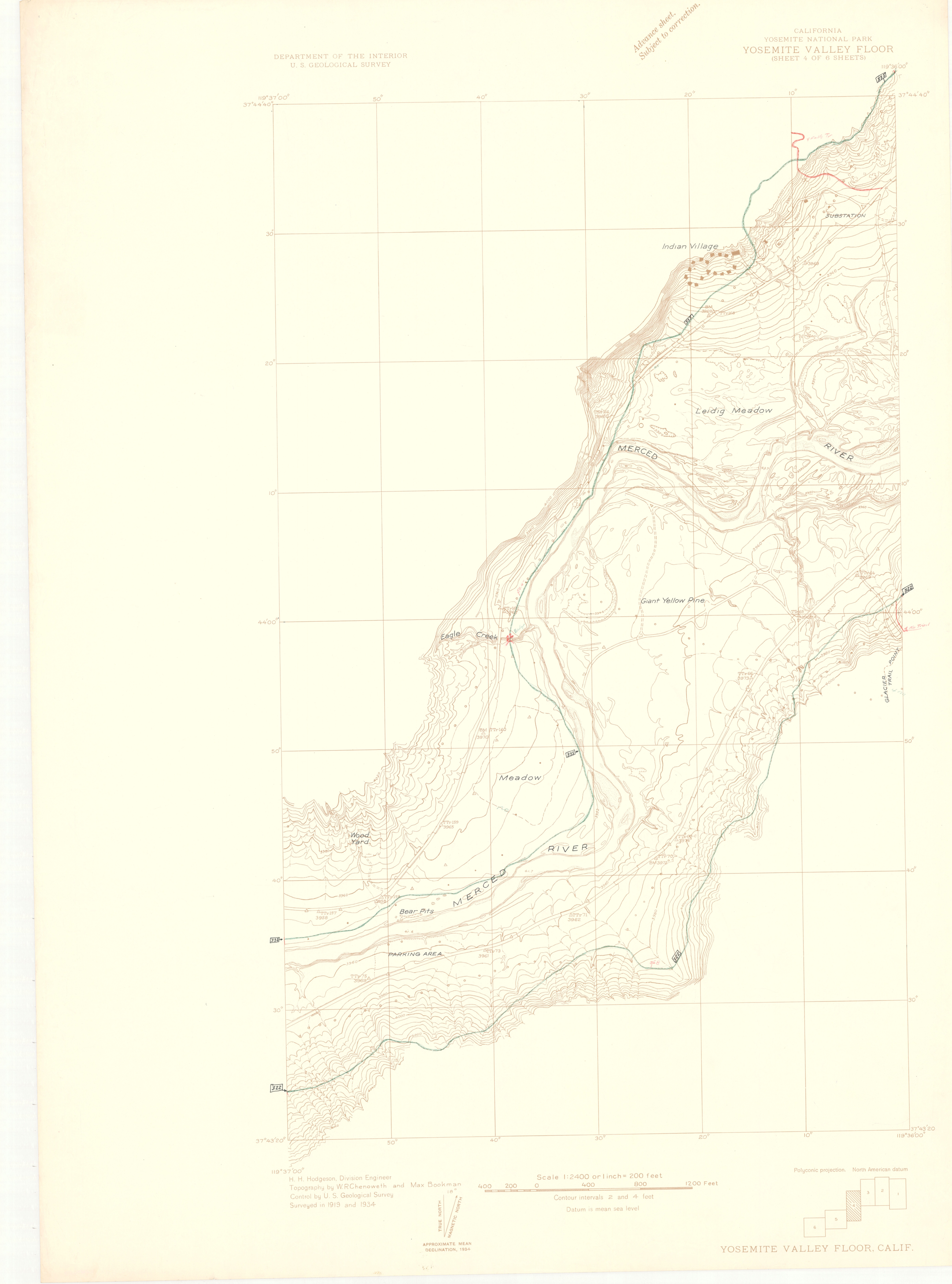 Yosemite Valley Floor, Calif.