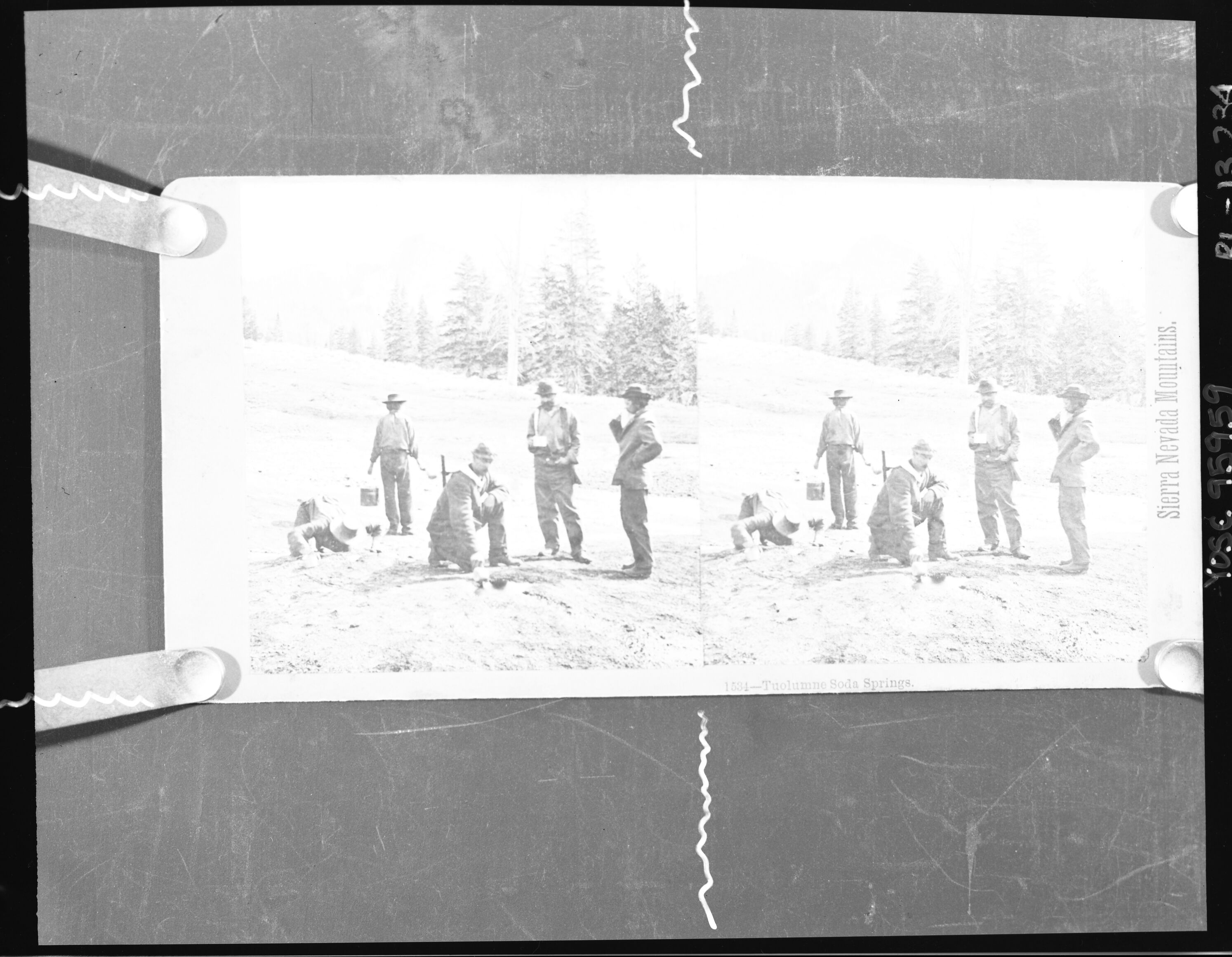 Tuolumne Soda Springs stereograph, Cat. #5656 in Yosemite Collection.