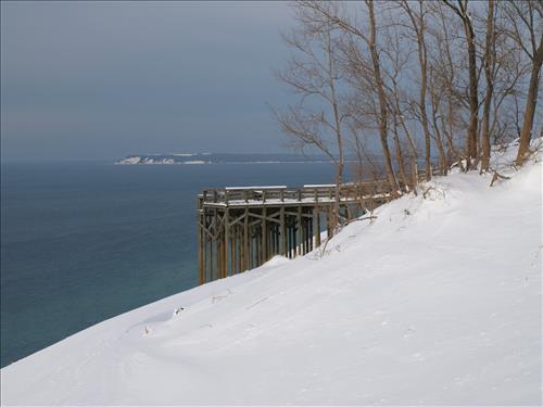 SLBE 5 Pierce Stocking Scenic Drive - Lake Michigan Overlook Winter