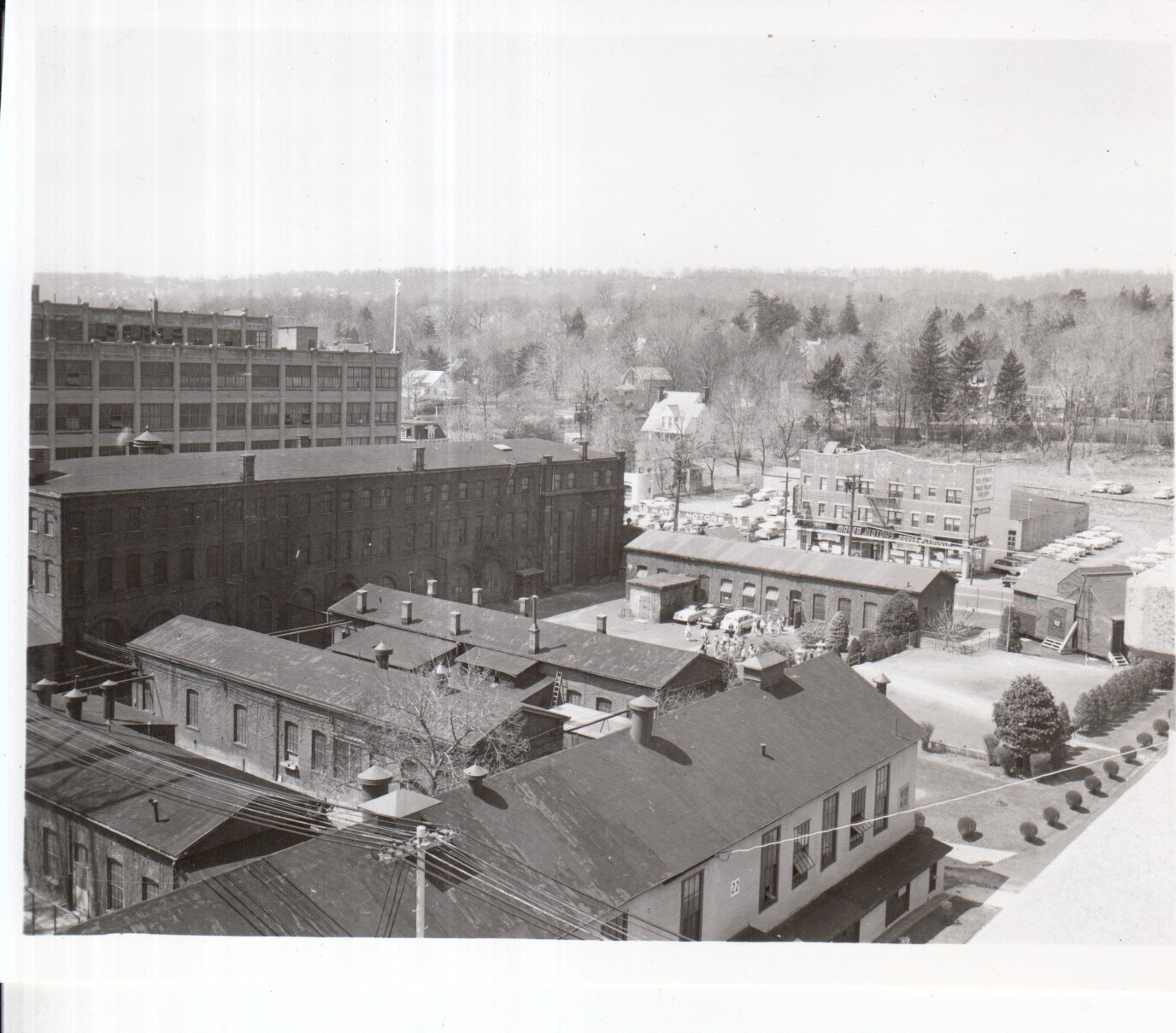 Laboratory Buildings 1, 2, 3, 4, and 5 viewed from Phonograph Works Building