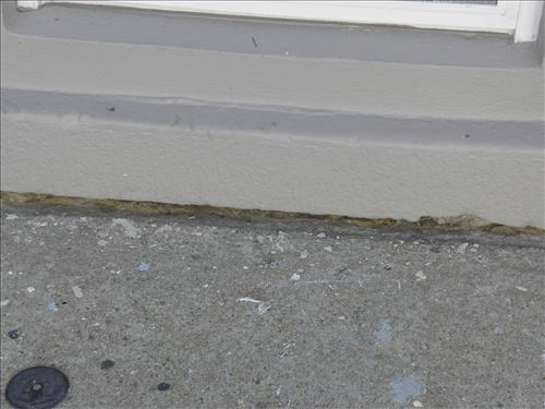 Water damage to Ebenezer Church at Martin Luther King, Jr. National Historical Park in October 2009