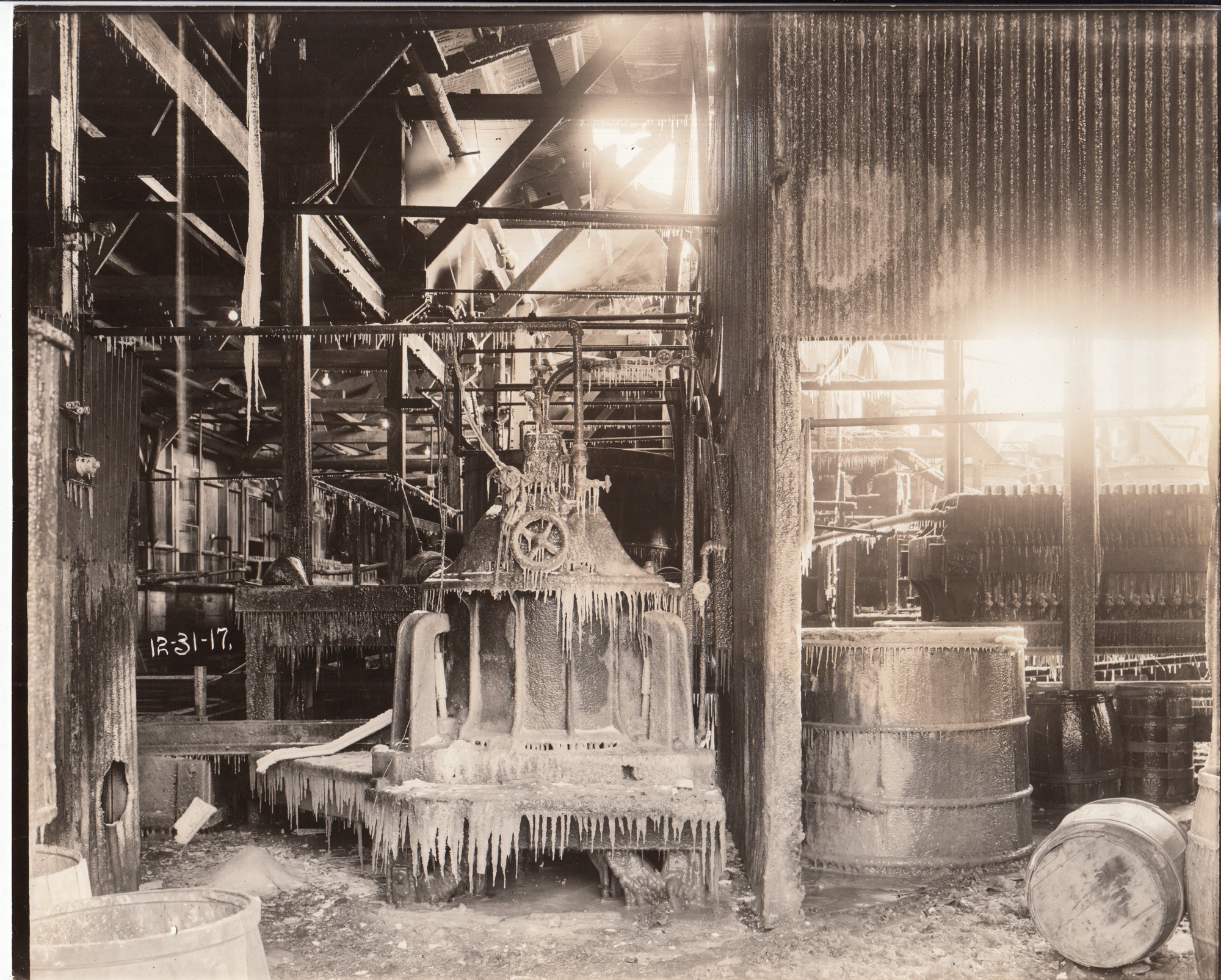 Coal Tar Products Division, aftermath of fire of Dec. 29, 1917.