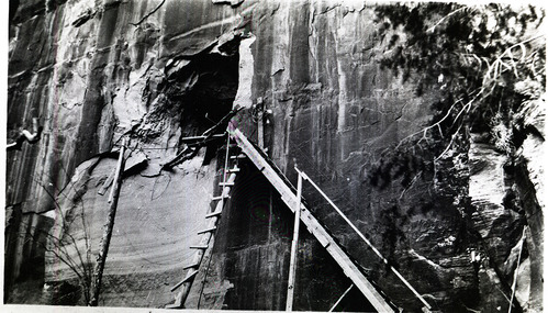 Tunnel under construction.