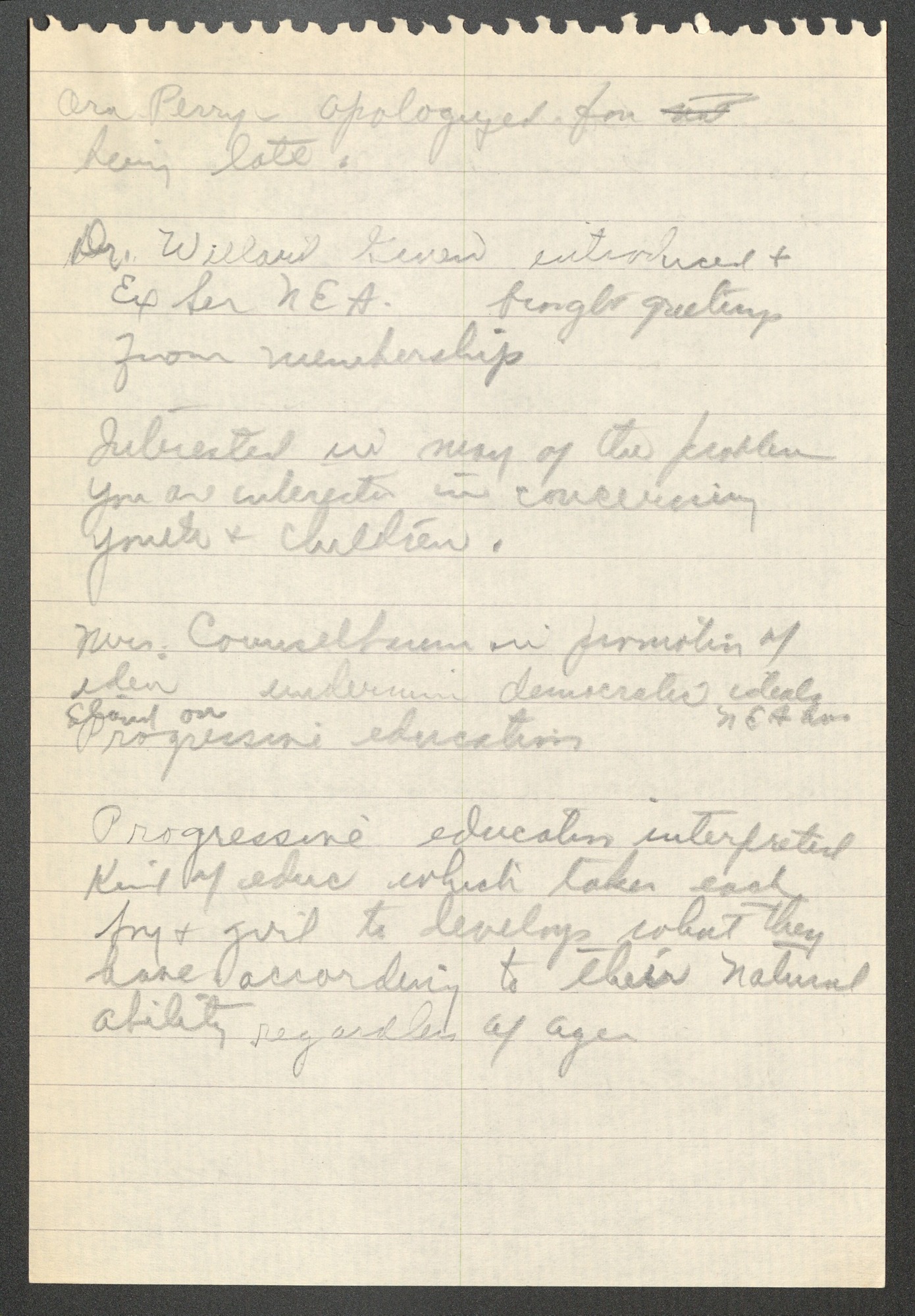 NCNW, meeting minutes, 1951