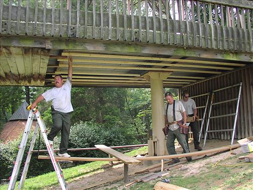 WOTR Filene Center ramp & railing repairs 2010 (ARRA)