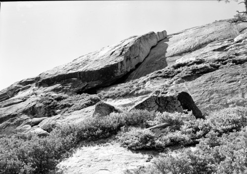 Weathering & mass wasting - Exfoliation shell on Sentinel Dome.