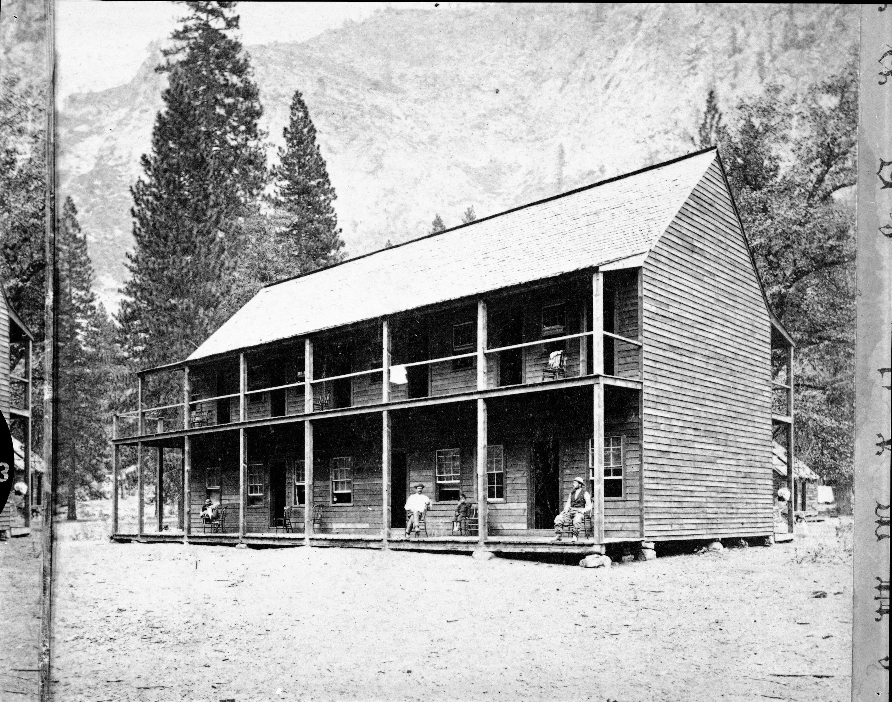 Copy Neg: Michael Dixon, July 1985. [1/2 stereo #117]. Detail of L. Smaus stereo (RL-16,516). Captioned : "117. Leydig's Hotel."