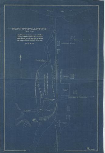 Sketch Map of Valley Forge, 1777-8