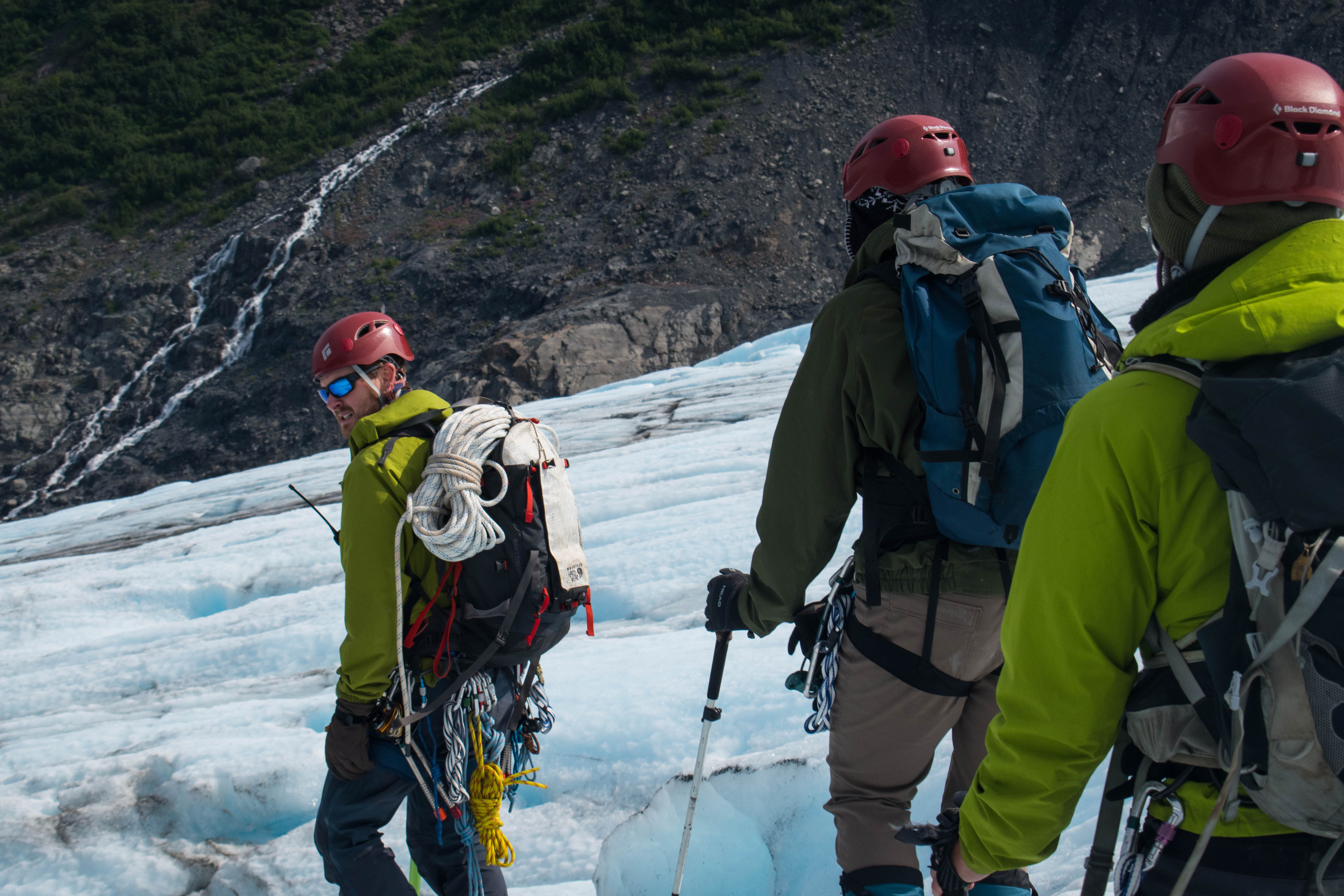 LE Rangers participate in Glacier Rescue Training on Exit Glacier