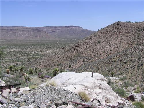 Bonanza King Mine - Cyanide Vat on Tailings Pile, 2007