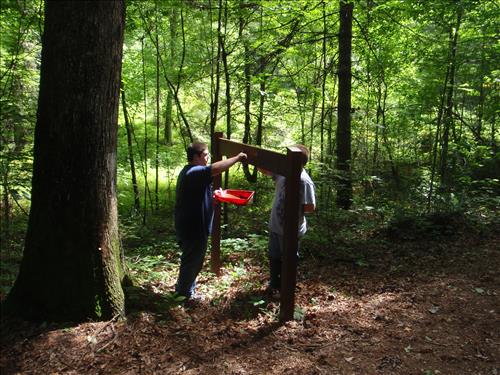 YCC crew performing work at Big South Fork NRRA, Summer of 2012.