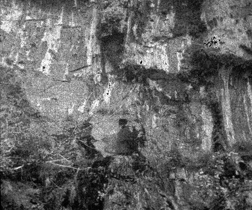 Scaffolding construction and use at the Temple of Sinawava during a spring project.