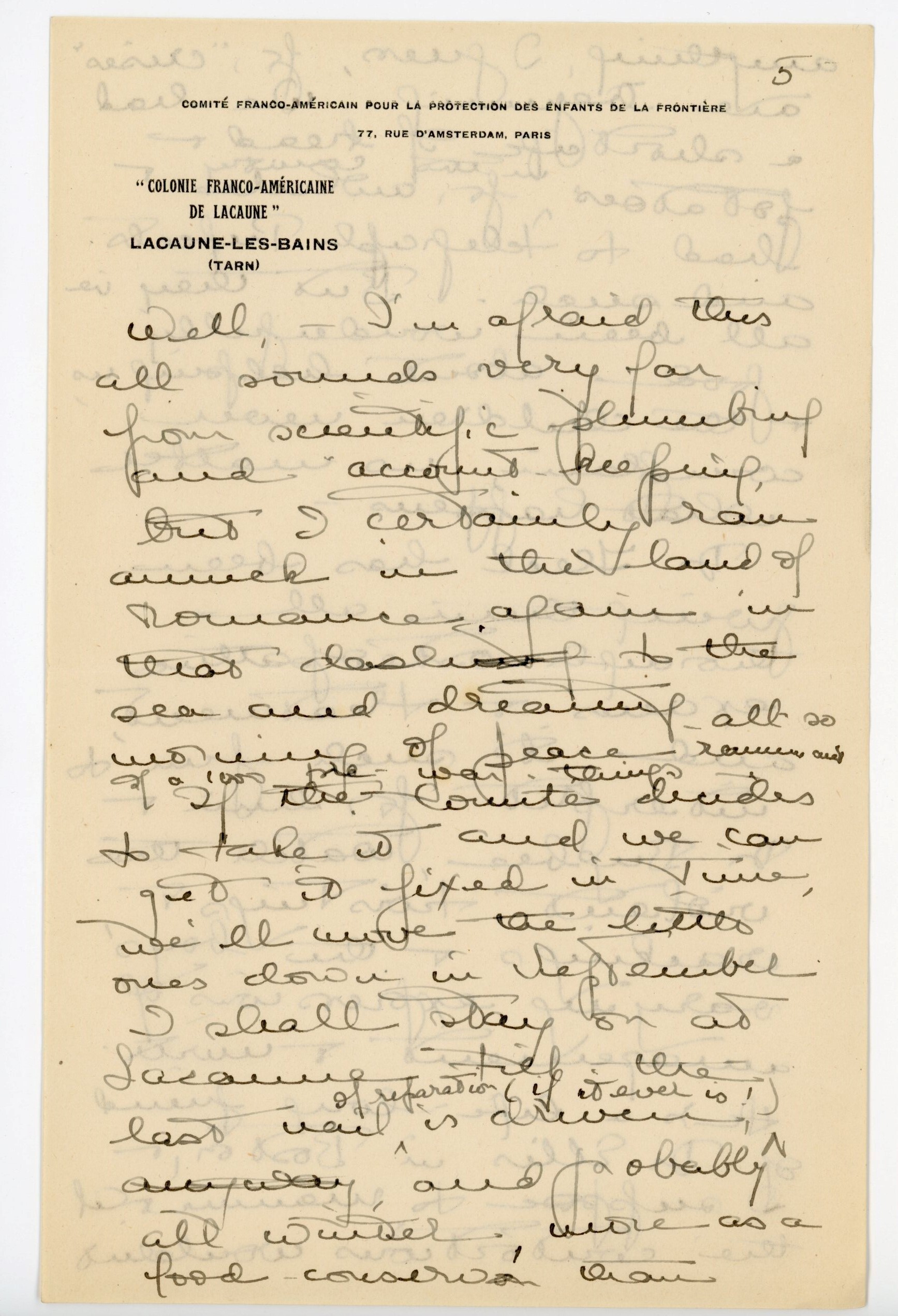 Manuscript letter