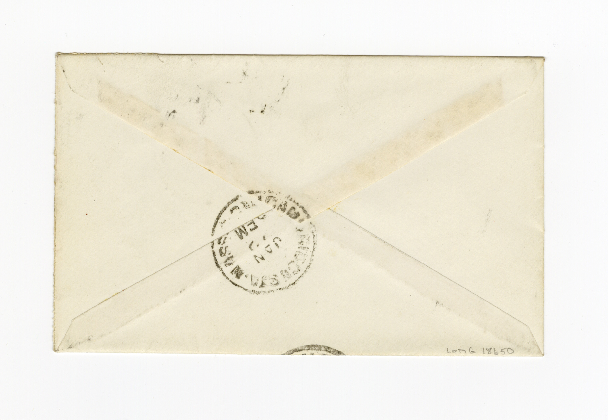 Manuscript letter envelope