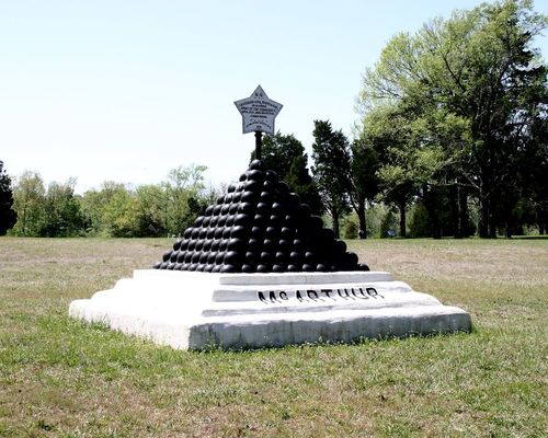 McArthur's Brigade Headquarters Monument at Shiloh National Military Park in May 2004