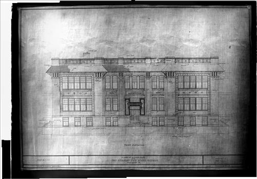 Group 1--Wanamie, PA--Newport Township School District--Plans for school building [1915.05.xx]
