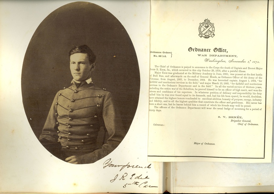 J R. Edie in West Point Uniform, Class of 1861