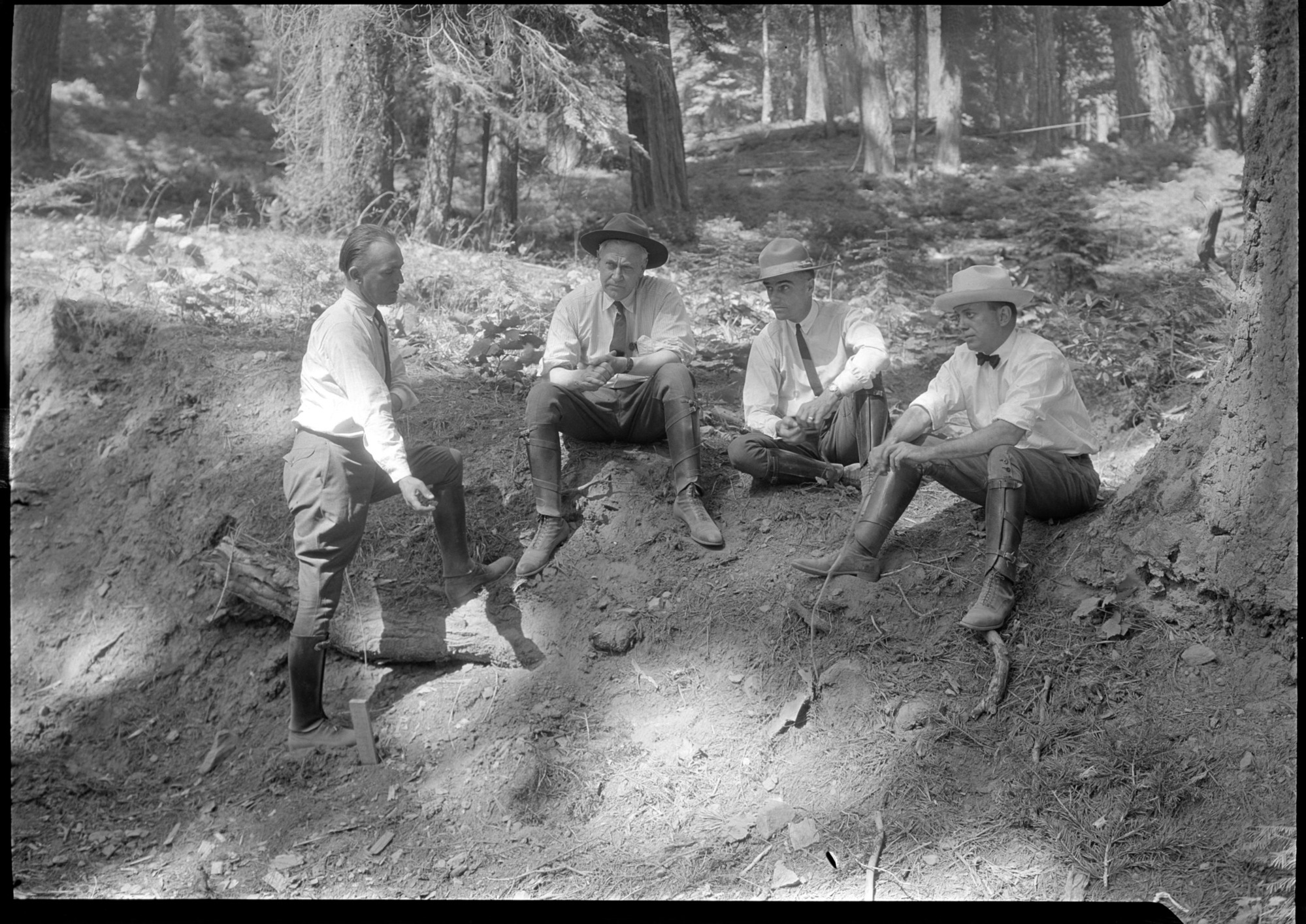 Road Engineer Austin from Sequoia, Director Mather, Supt. Lewis and G.S. Underwood.