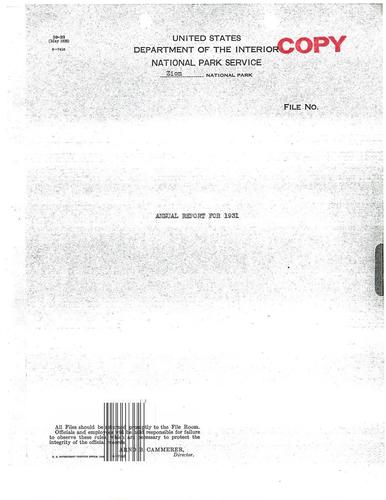 ZION 15652 Superintendents Annual Report 1931