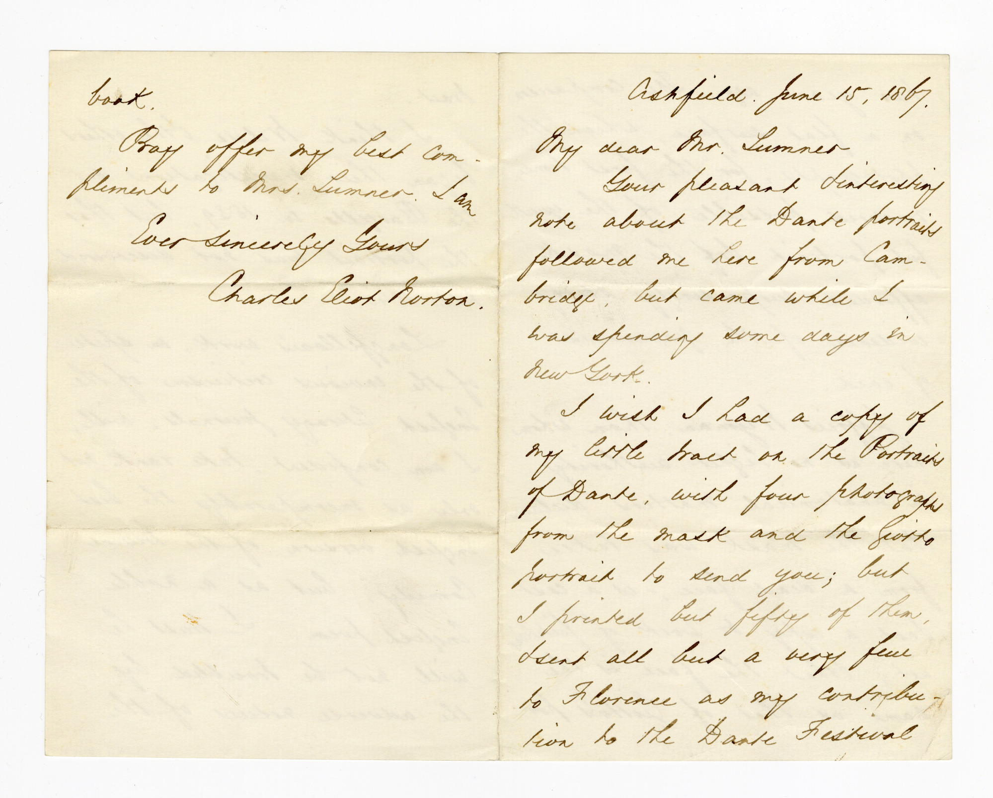 Manuscript letter