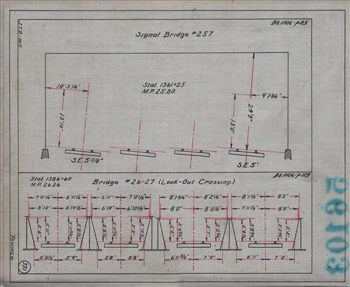 56103.LB--clearance sketches--Structures less than 8 feet from center line of track or less than 22 feet above top of rail [Group 10]