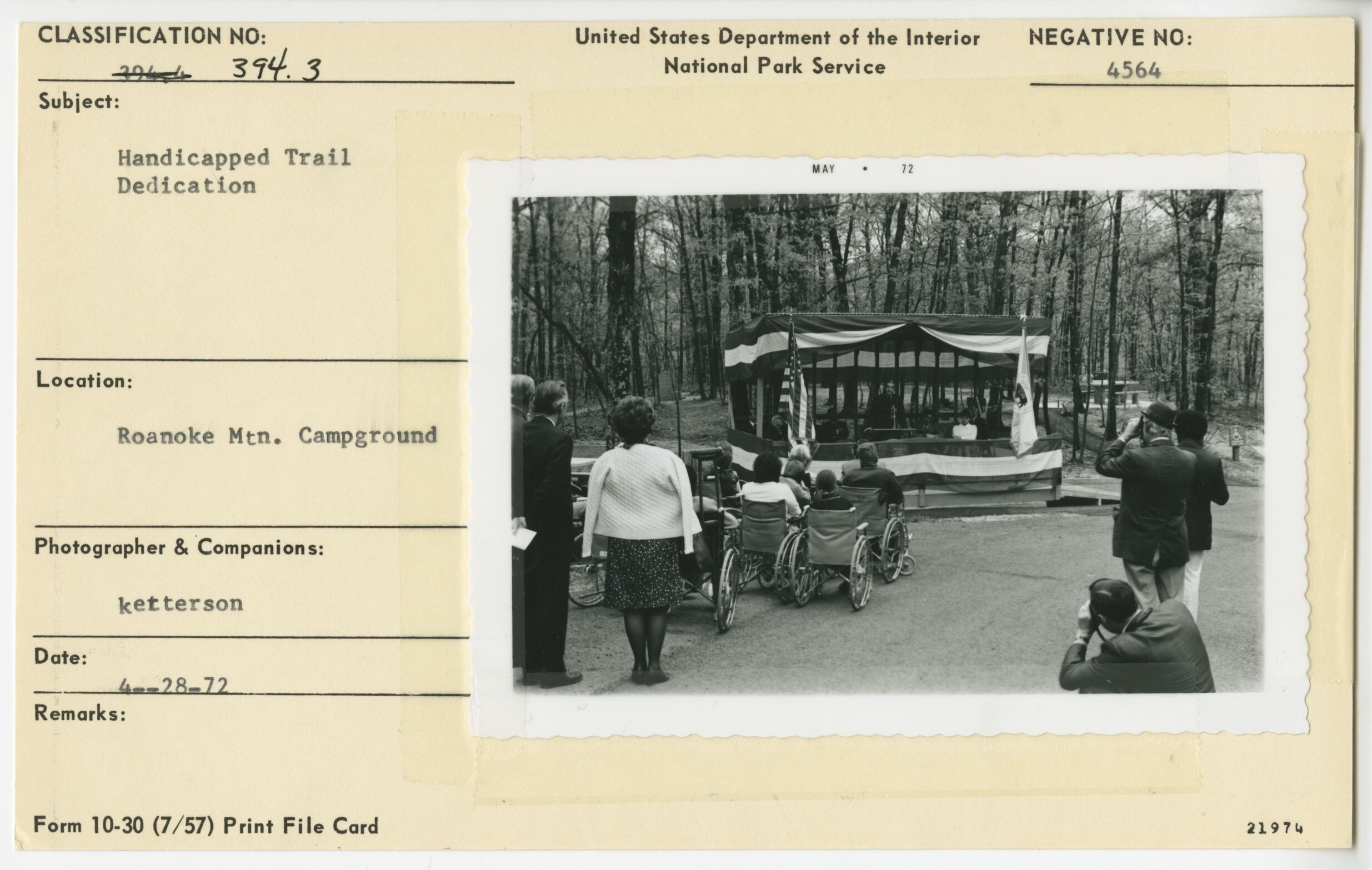 Handicapped Trail Dedication