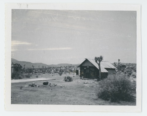 Black and white image of Monstead property