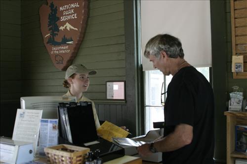 SCA With Visitors Inside Peninsula Depot
