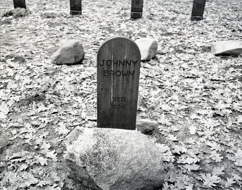 Indian graveboard (modern). Johhny Brown