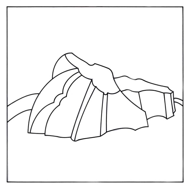 an outcropping of rock