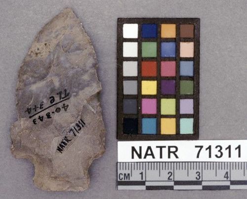 NATR   71311 -- Terminal Archaic Barbed Cluster projectile point