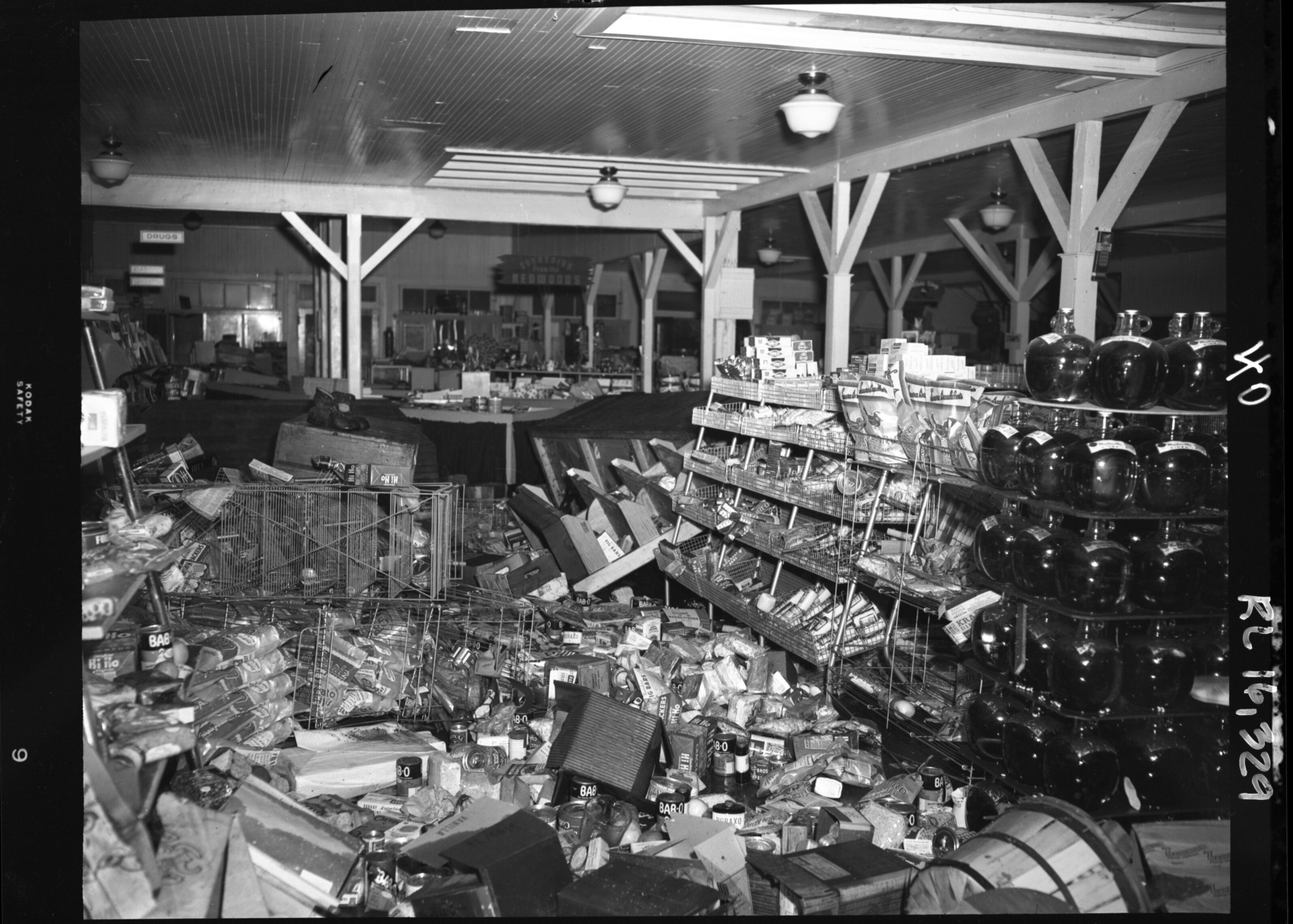 Flood Damage to Interior of Village Store