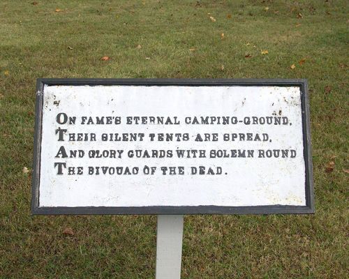 Bivouac of the Dead Tablets at Fort Donelson National Cemetary, Fort Donelson National Battlefield, in April 2005