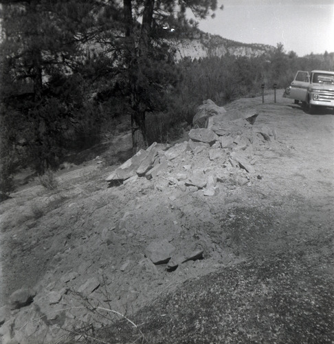 East side road repair and turn out construction.