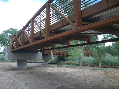 Bridge over Animas River and AZRU Boundary