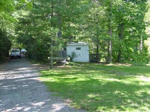 Trailer Restroom and proposed Comfort Station at Carl Sandburg Home National Historic Site in May 2006