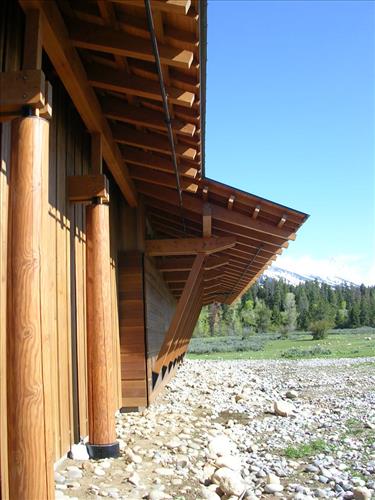 Laurance S. Rockefeller Preserve visitor center at Grand Teton National Park in June 2008