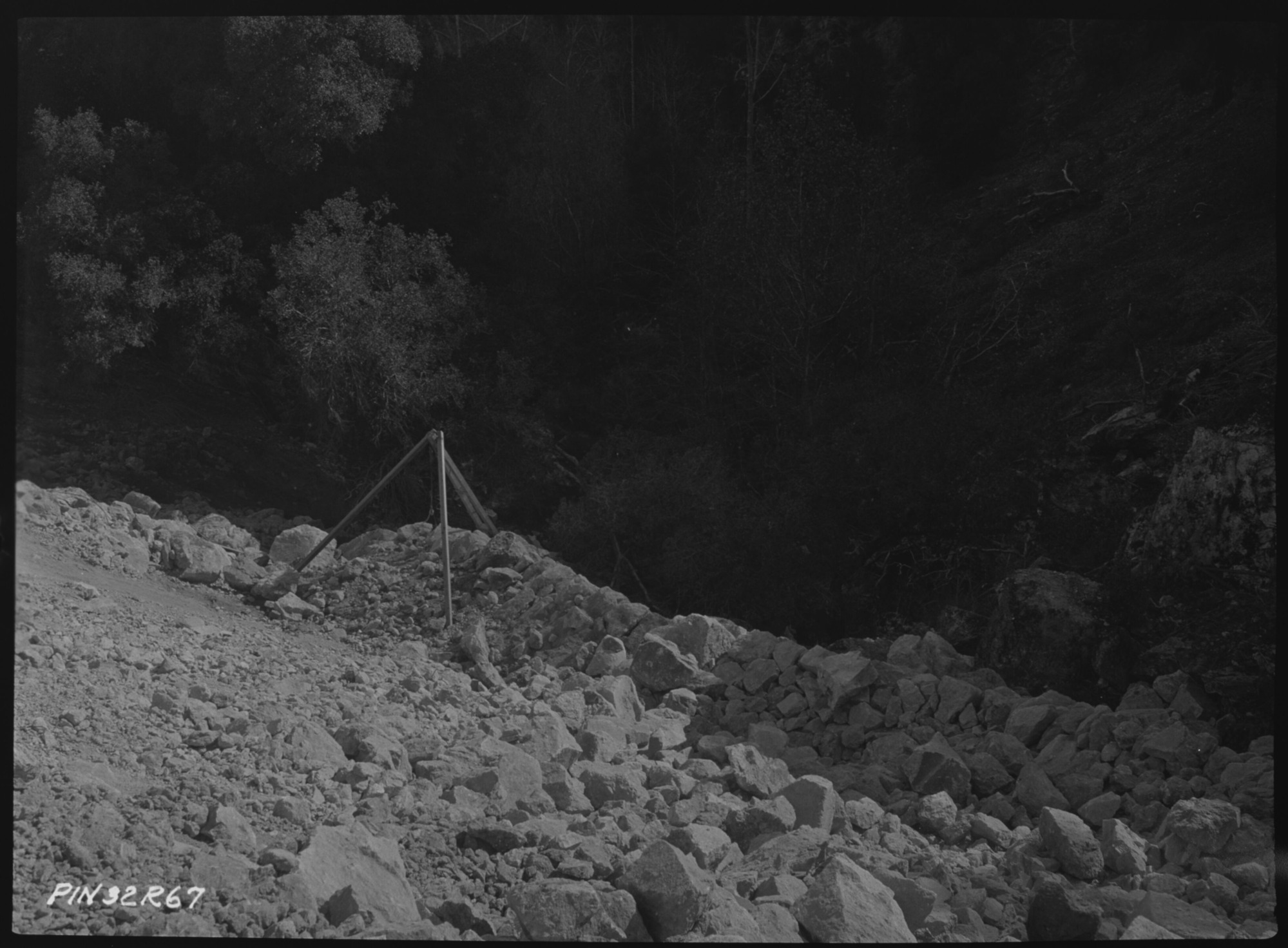 Moving Boulders for Bear Gulch Entrance Road Construction