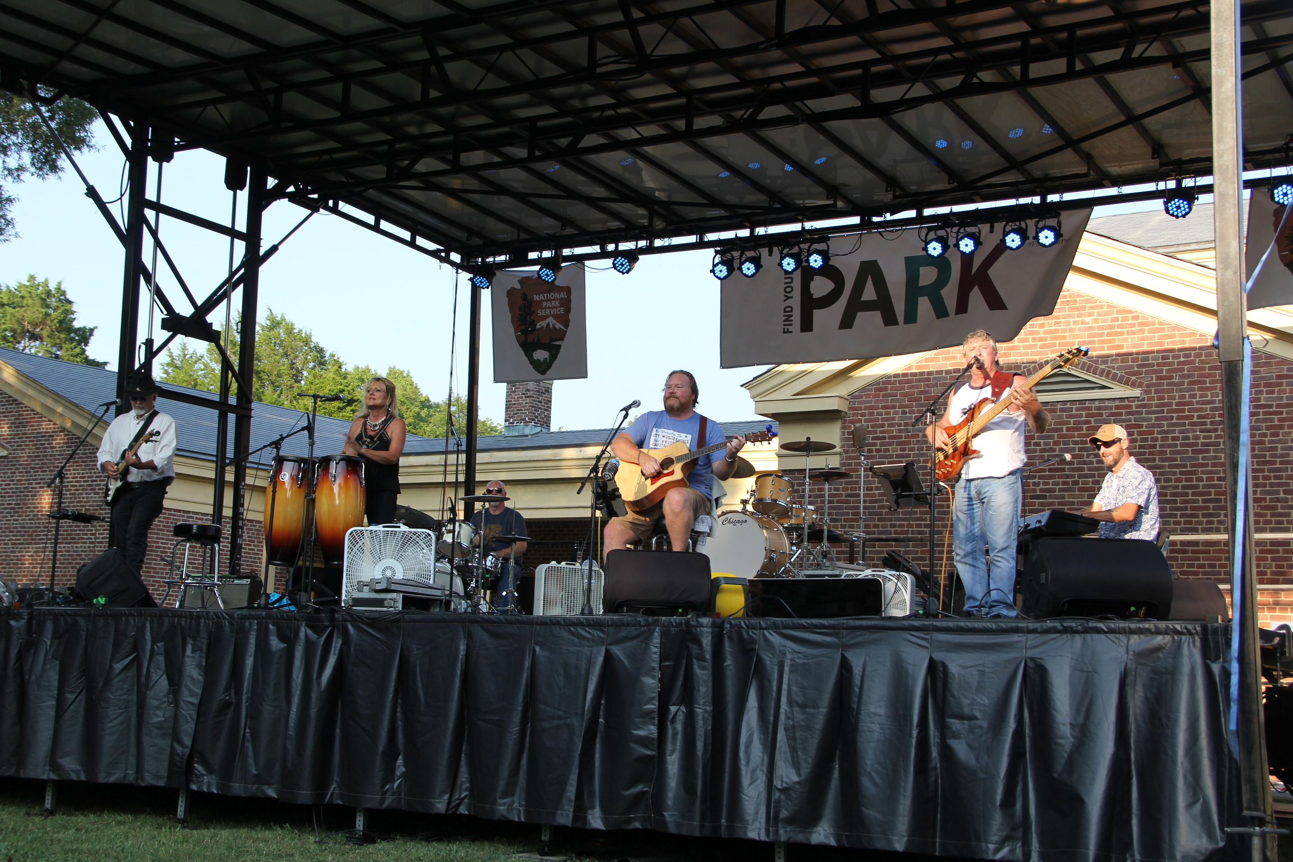 the kerry gilbert band on stage