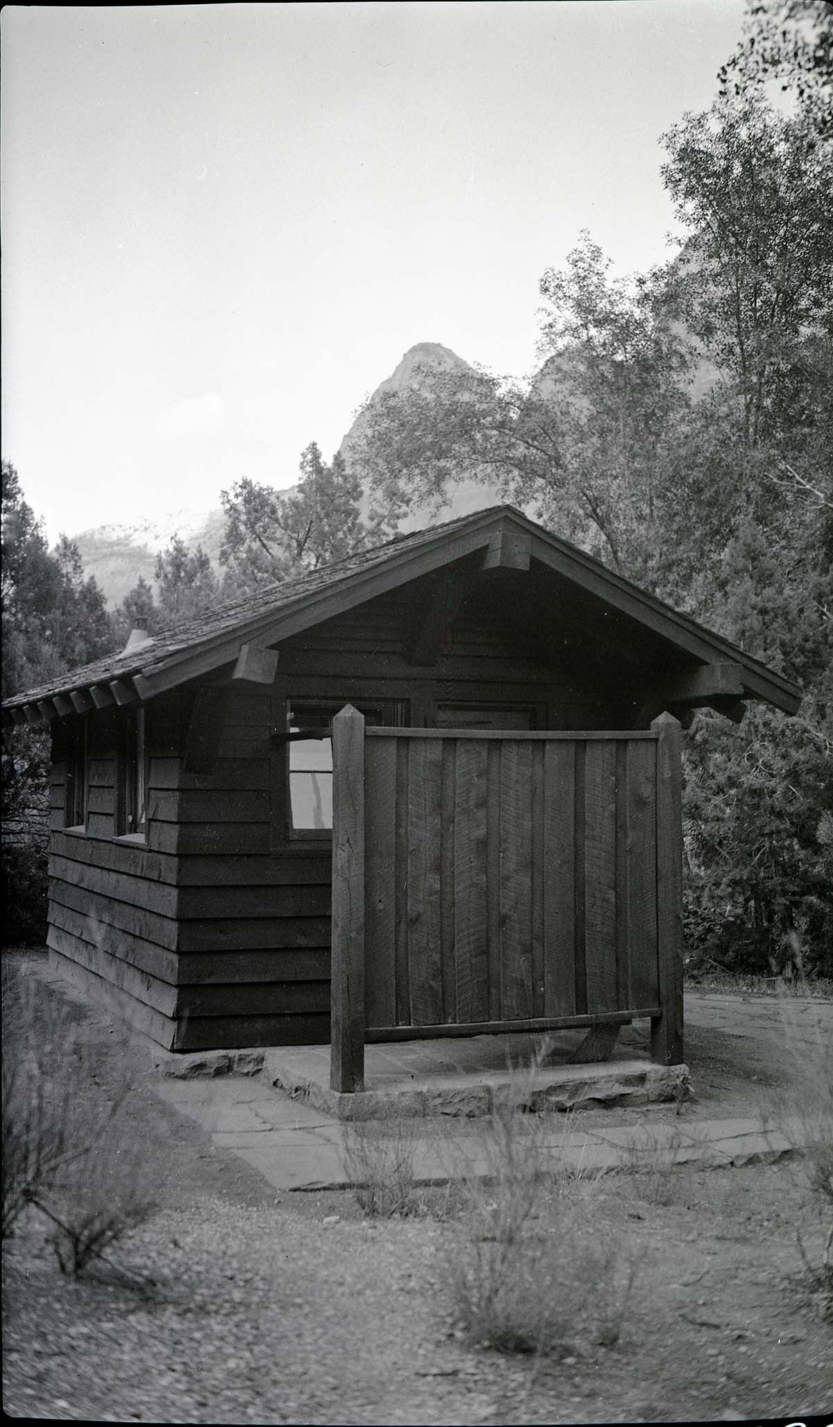 Comfort station at Canyon Junction, headquarters area.