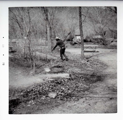 Park personnel burning and clearing brush in South Campground.