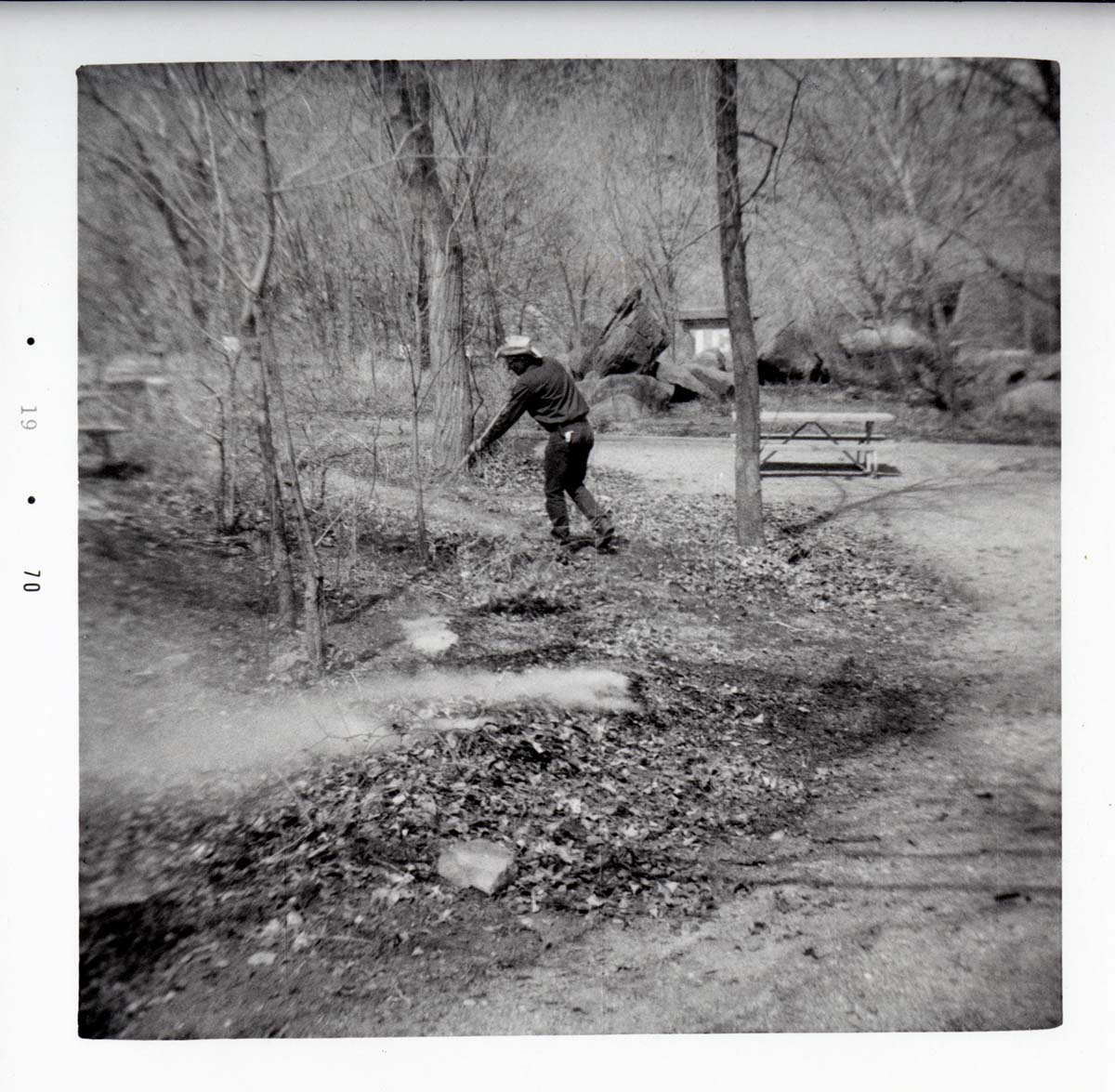 Park personnel burning and clearing brush in South Campground.