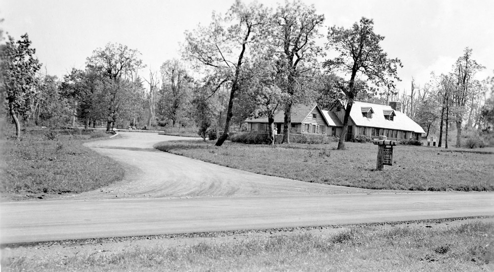 1938 photo of Big Meadows Station (Wayside)