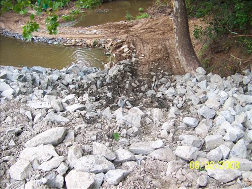 Emergency Dam repairs CC-1 Lake Dam at Prince William Forest Park