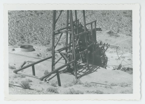 Black and white image of Lost Horse Mine area