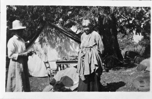 Indian Woman in Yosemite. Copied by Michael Dixon, Oct 1980.